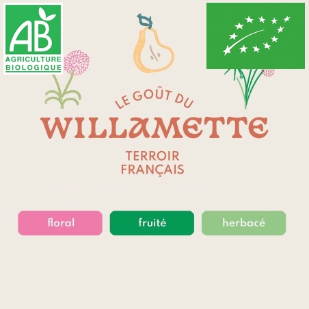 Houblon Hopen Willamette BIO - Pellets T90 sachet de 1 kg