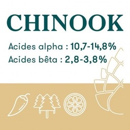 [30218] Houblon Hopen Chinook - Pellets T90 sachet de 1 kg